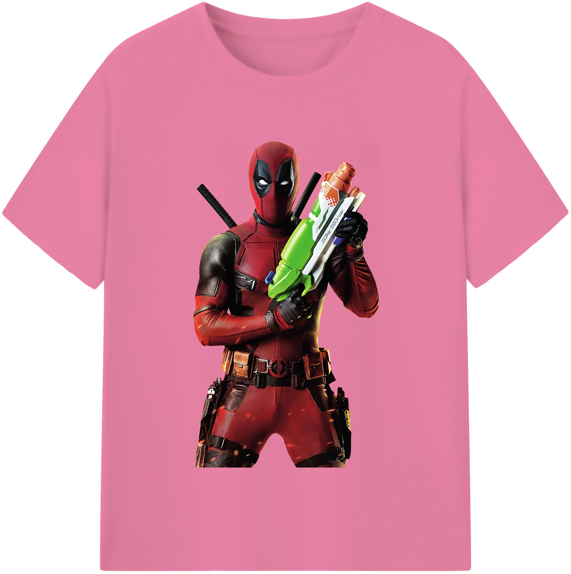 （画像用） Deadpool デッドプール 綿100％半袖Tシャツ（フロントプリント）
